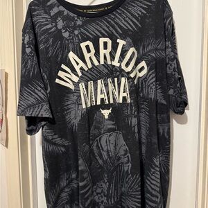 Under Armour Black Graphic the rock Tee